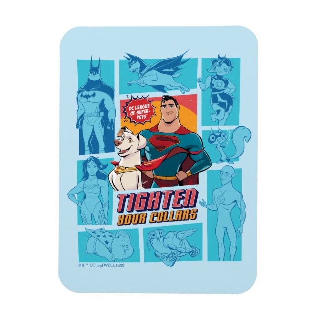 Magnet Flexible Super Pets & Justice League - Serrez vos colliers (Vertical)