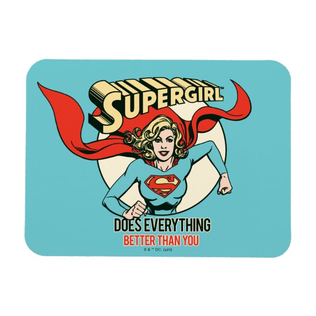 Magnet Flexible Supergirl fait tout mieux que toi (Horizontal)