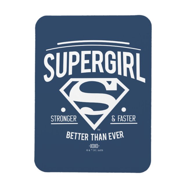 Magnet Flexible Supergirl mieux que jamais Retro Graphic (Vertical)