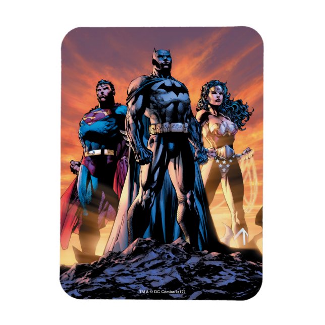 Magnet Flexible Superman, Batman et Wonder Woman Trinity (Vertical)