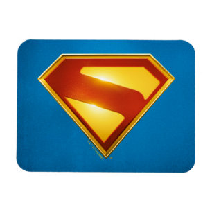 Magnet Flexible Superman Golden S Shield brillance