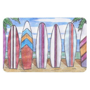 Magnet Flexible SURFBOARDS flexi-aimant