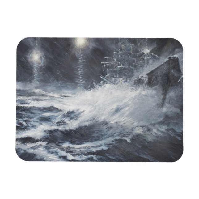 Magnet Flexible Surpris par Starshell Scharnhorst Bataille de (Horizontal)