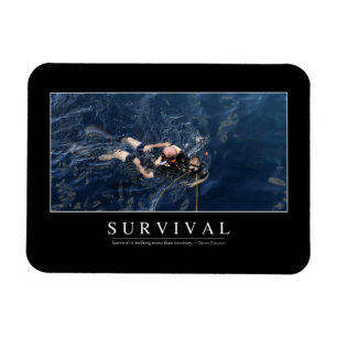 Magnet Flexible Survie : Citation Inspirationnelle 1