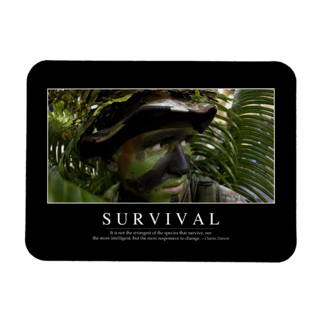Magnet Flexible Survie : Citation Inspirationnelle 2 (Horizontal)