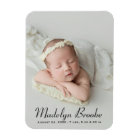 Sweet Script Baby Girl Photo Faire-part de naissan