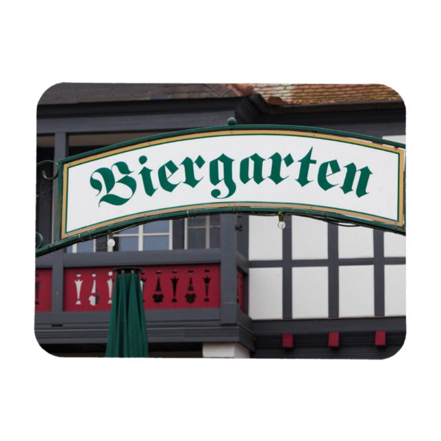Magnet Flexible Symbole Biergarten, Allemagne (Horizontal)