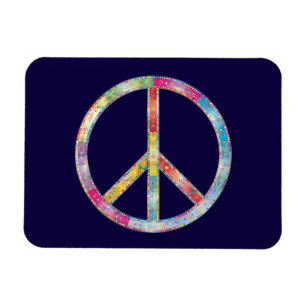 Magnet Flexible SYMBOLE DE PAIX Coloré