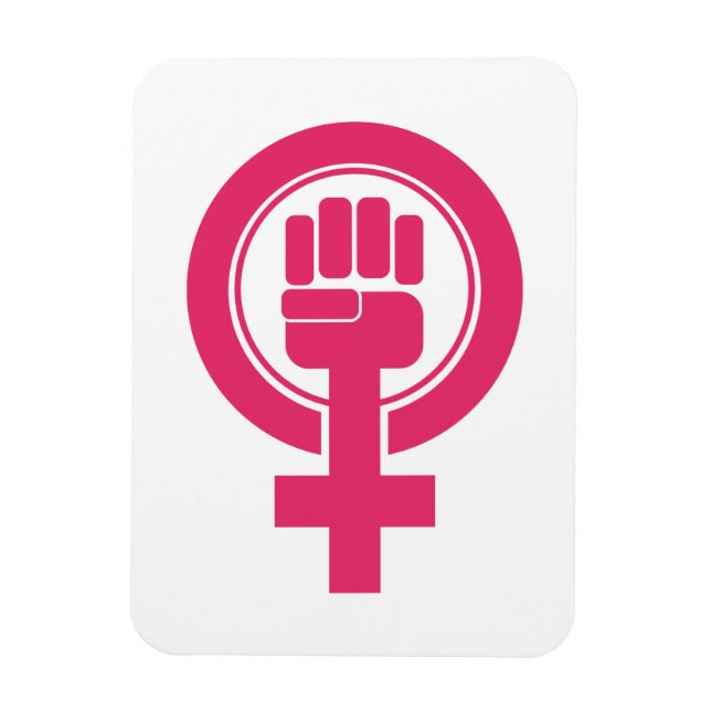 Magnet Flexible Symbole de résistance de la main des femmes (Vertical)