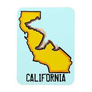 Magnet Flexible Symbole d'état de l'ours de Californie aimant souv