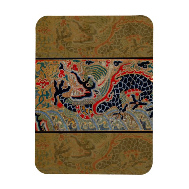 Magnet Flexible Symbole dragon chinois Antique asiatique (Vertical)