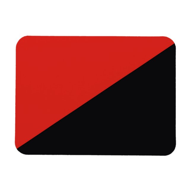 Magnet Flexible symbole du drapeau anarchique punk communisme soci (Horizontal)