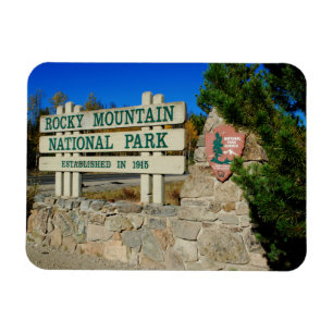Magnet Flexible Symbole du parc national des Rocheuses