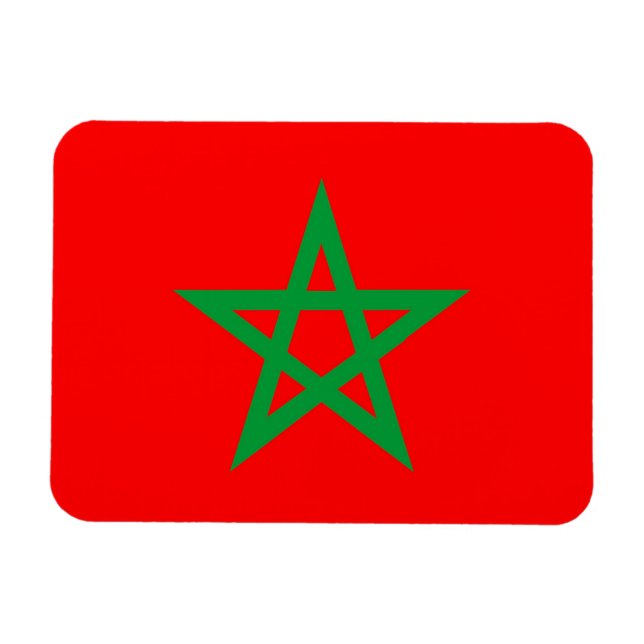 Magnet Flexible symbole du pays du maroc (Horizontal)