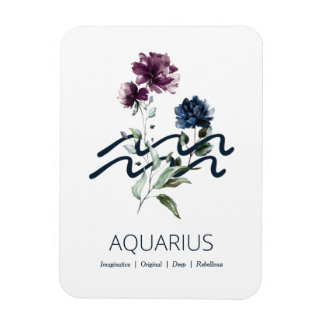 Magnet Flexible Symbole étoilé Zodiaque Aquarius
