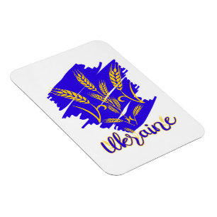 Magnet Flexible Symbole national ukrainien tryzub fait d'oreille d