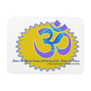 Magnet Flexible Symbole Om Aum Paramahansa Yogananda Citation