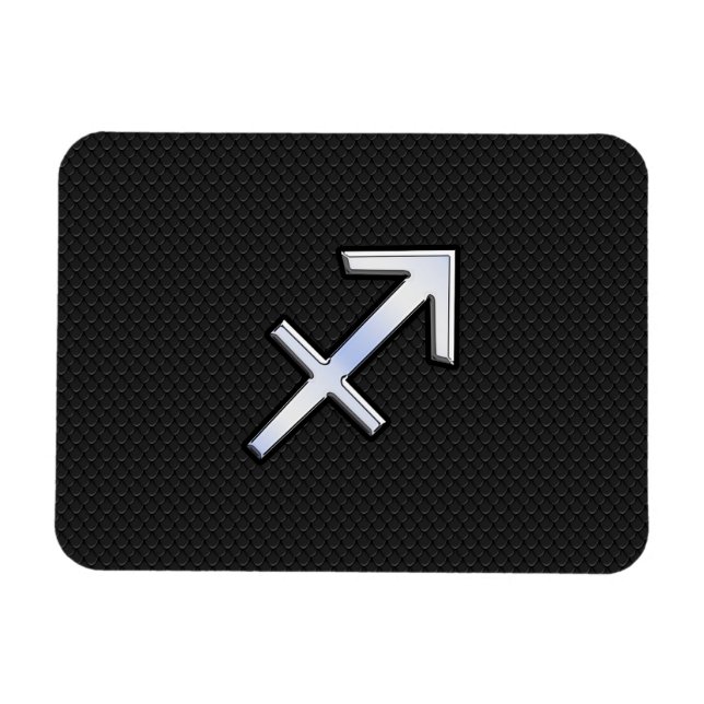 Magnet Flexible Symbole zodiaque du Sagittaire sur la peau de serp (Horizontal)