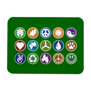 Magnet Flexible Symboles écologiques