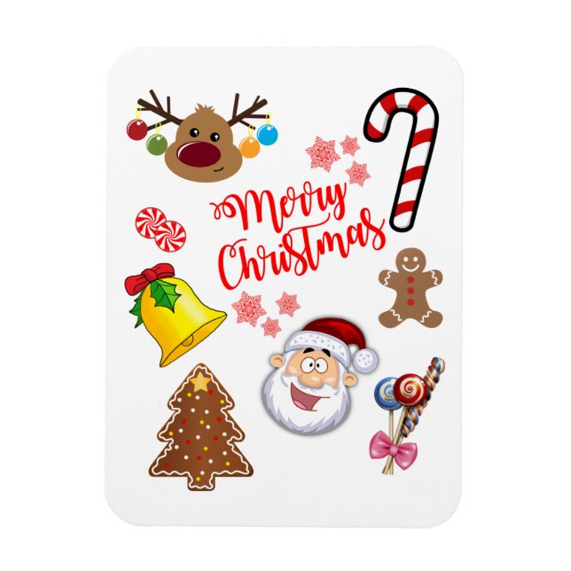 Magnet Flexible Symboles Joyeux Noël (Vertical)