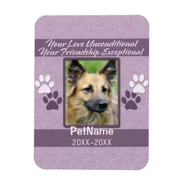 Magnet Flexible Sympathie inconditionnelle de l'animal de compagni (Vertical)