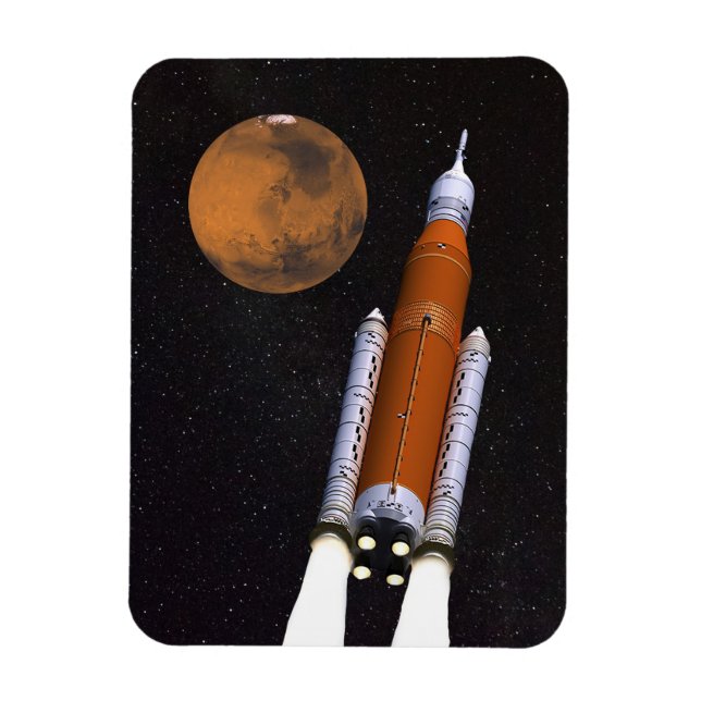 Magnet Flexible Système de lancement spatial SLS de la NASA (Vertical)