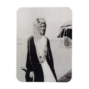 Magnet Flexible T.E. Lawrence dans la robe arabe (photo de b/w)