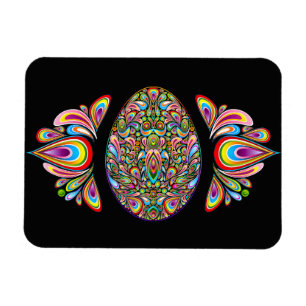 Magnet Flexible T-Shirt Bio pour Enfants Motif Psychédélique Œuf d