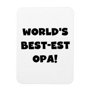 Magnet Flexible T-shirts et cadeaux du meilleur opa Black Text au 