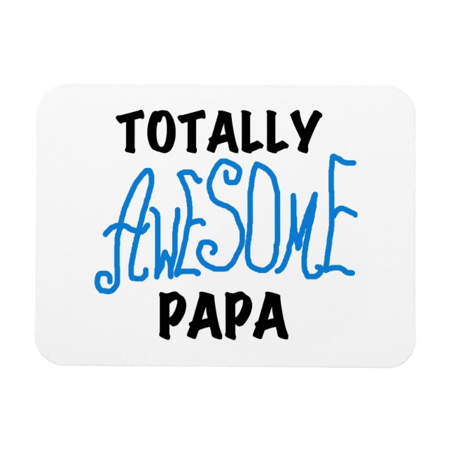 Magnet Flexible T-shirts et cadeaux Papa absolument géniaux (Horizontal)
