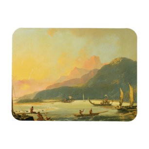 Magnet Flexible Tahitian War Galley à Matavai Bay, Tahiti, 1766