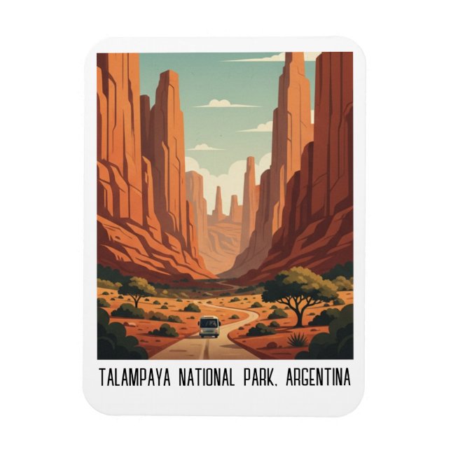 Magnet Flexible Talampaya National Park Argentina Travel (Vertical)