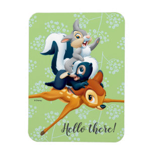 Magnet Flexible Tampon, Fleur et Bambi empilés pendant le jeu