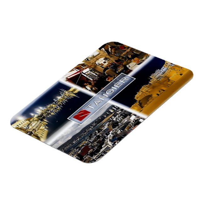 Magnet Flexible Tanger - Marocco - Mosaïque - (Côté Gauche)