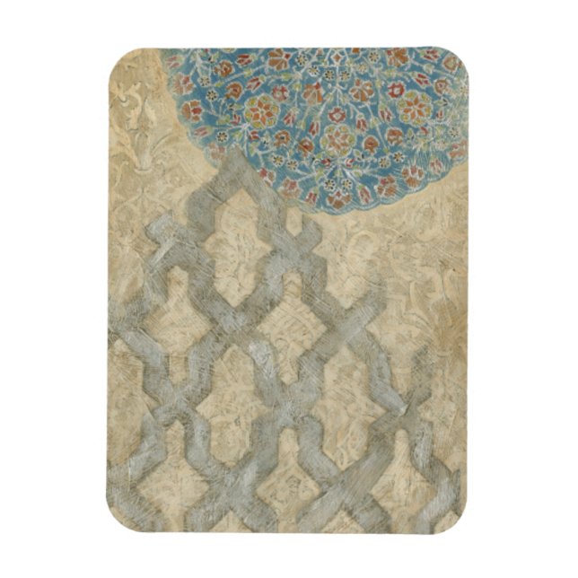 Magnet Flexible Tapisserie d'argent décoratif Arrangement floral (Vertical)