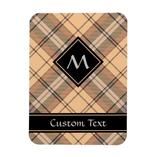 Magnet Flexible Tartan beige et Brown (Vertical)