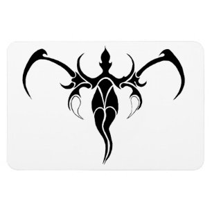 Magnet Flexible Tatouage tribal des éléphants - noir et blanc