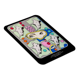 Magnet Flexible "Tattletales in the Spirit Box" Peinture sur une