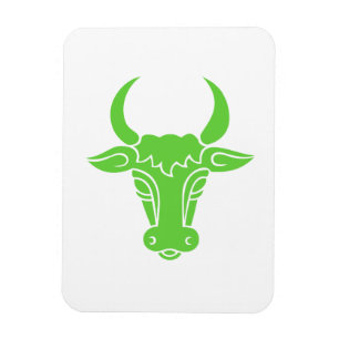 Magnet Flexible taureau vert