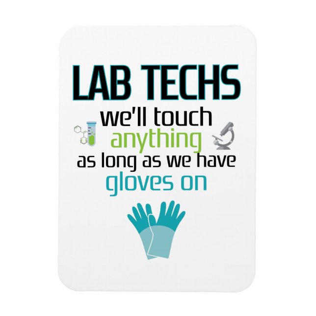 Magnet Flexible Technicien de laboratoire Funny Laboratoire Semain (Vertical)