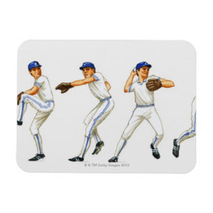 Magnet Flexible Technique de tangage de base-ball, image multiple