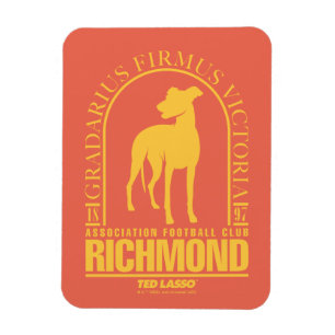 Magnet Flexible Ted Lasso   AFC Richmond Gold Arched Logo