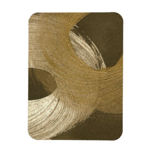 Magnet Flexible Tempête de sable circulaire dans Tan et Dark Brown