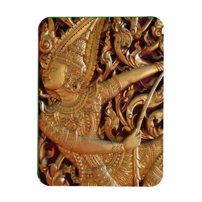 Magnet Flexible Temple bouddhiste thaïlandais Détail (Vertical)