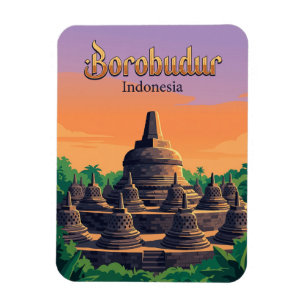 Magnet Flexible Temple de Borobudur Indonésie