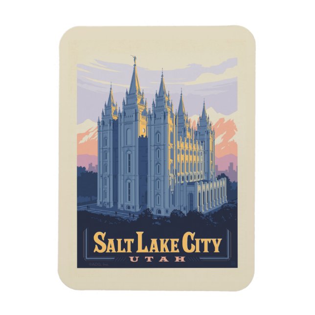Magnet Flexible Temple de Salt Lake | Salt Lake City, Utah (Vertical)