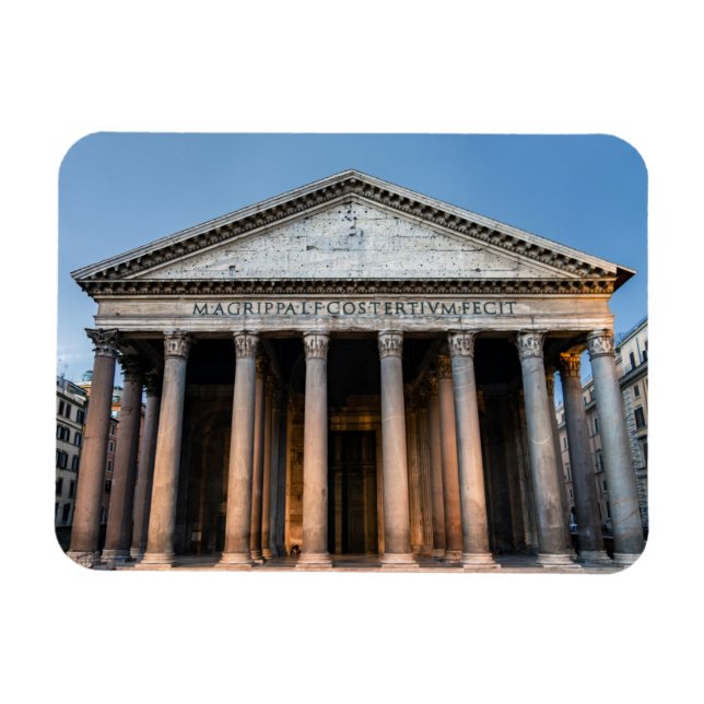 Magnet Flexible Temple saint du Panthéon à l'aube - Rome, Italie (Horizontal)