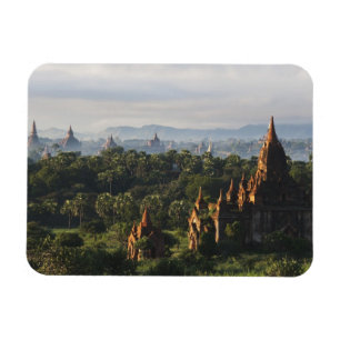Magnet Flexible Temples au lever du soleil, Bagan, Myanmar