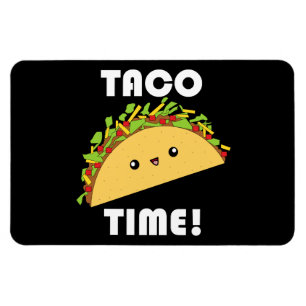 Magnet Flexible Temps mignon de taco de kawaii ! Aimant
