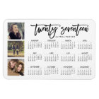 Tendance de la typographie et Trois Photos Calendr